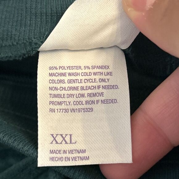 NWT Stars Above Women's 2XL Green Lounge Sleep Jogger Pants Soft Cozy Comfy - Picture 4 of 16